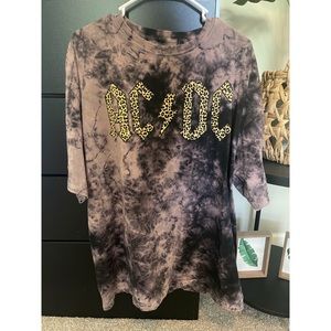 AC/DC Bleached Dye Graphic Tee